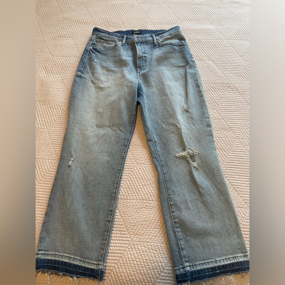Express straight ankle high rise